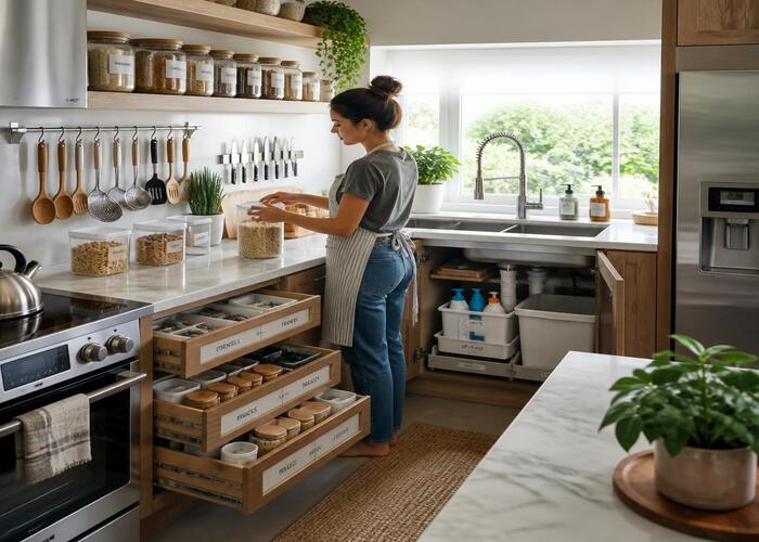 DIY Kitchen Organization Hacks for a Cleaner and More Functional Space